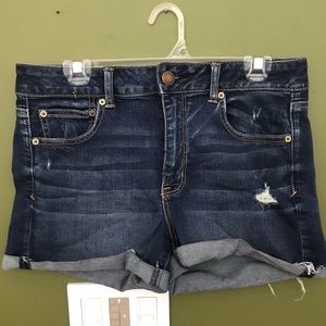 American Eagle super super stretch jean shorts